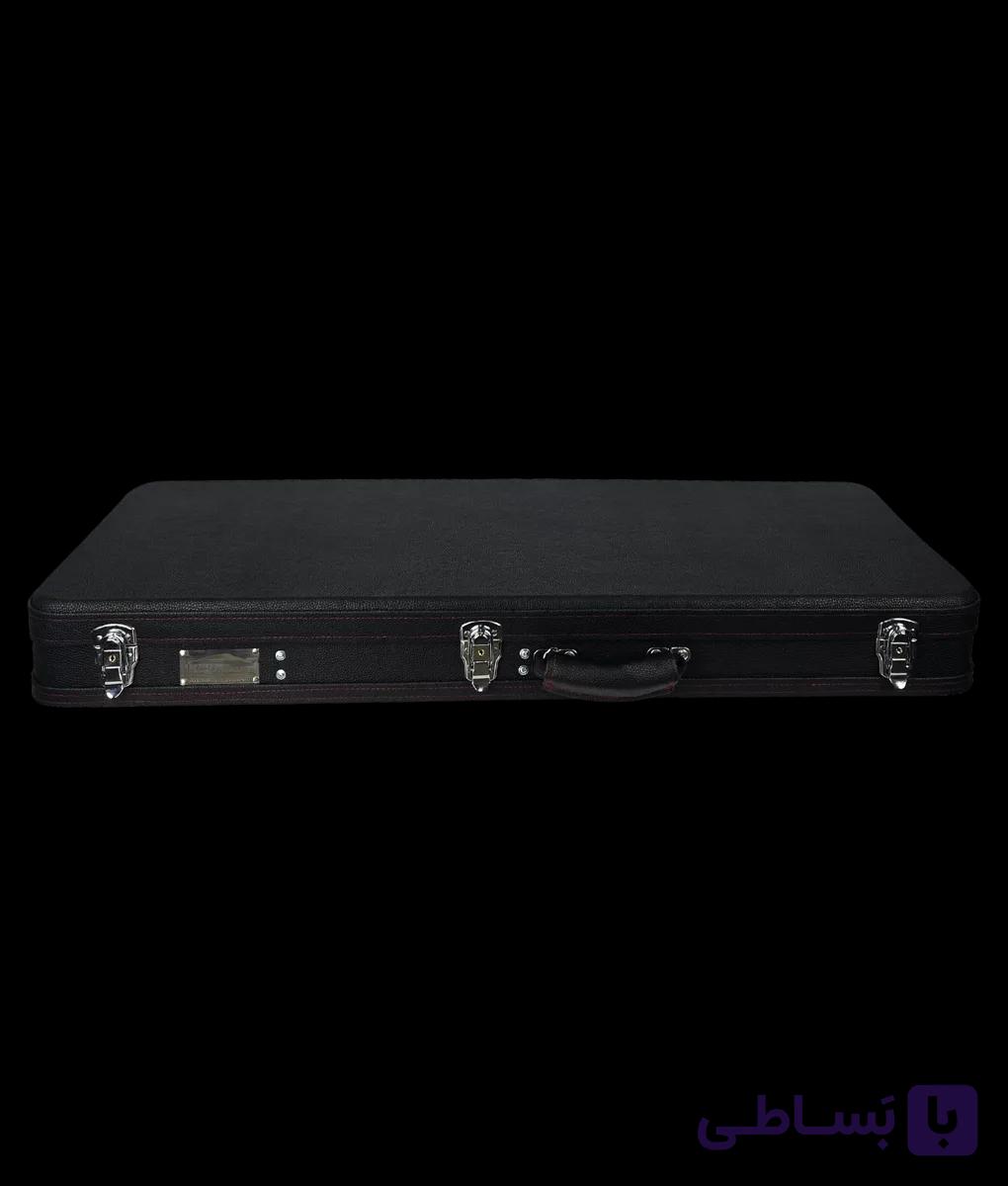 هاردکیس گیتار الکتریک ایکات کیس|مشکی با آستر قرمز B3E-E-24_8 — تصویر 1