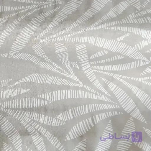 ملحفه طرح برگ – فیروزه ای (عرض 2 متر) — تصویر 1