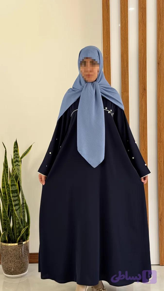 عبامروارید رنگ سرمه ای