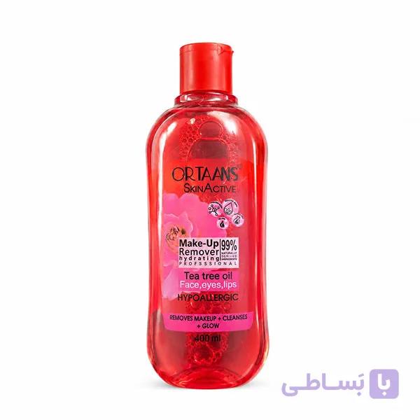 محلول پاک کننده آرایش اورتانیس مدل روغن جوجوبا حجم 400 میل