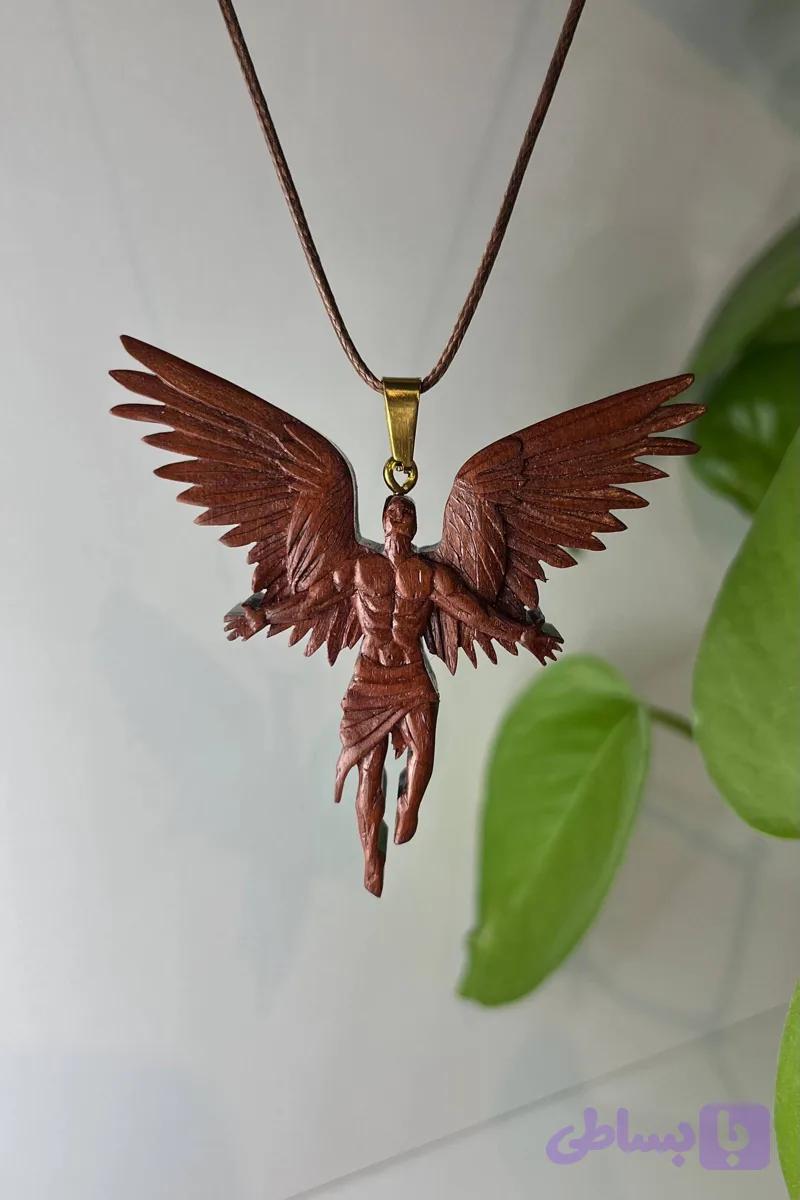 گردنبند چوبی پسر فرشته ای