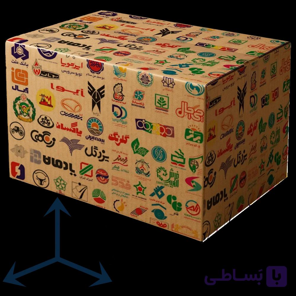 کارتن طرح دار سایز 33×40×82
