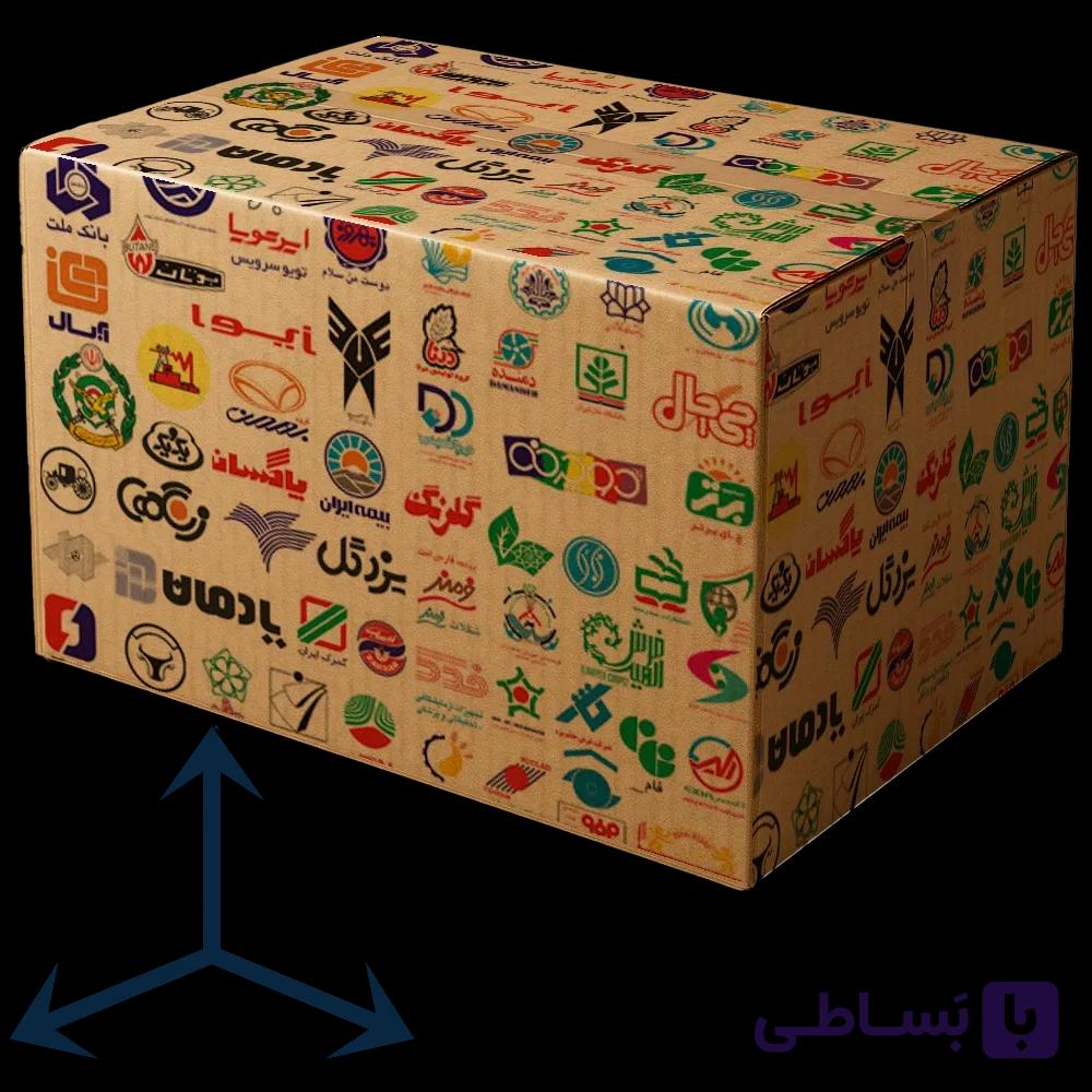 کارتن طرح دار سایز 29×26×47