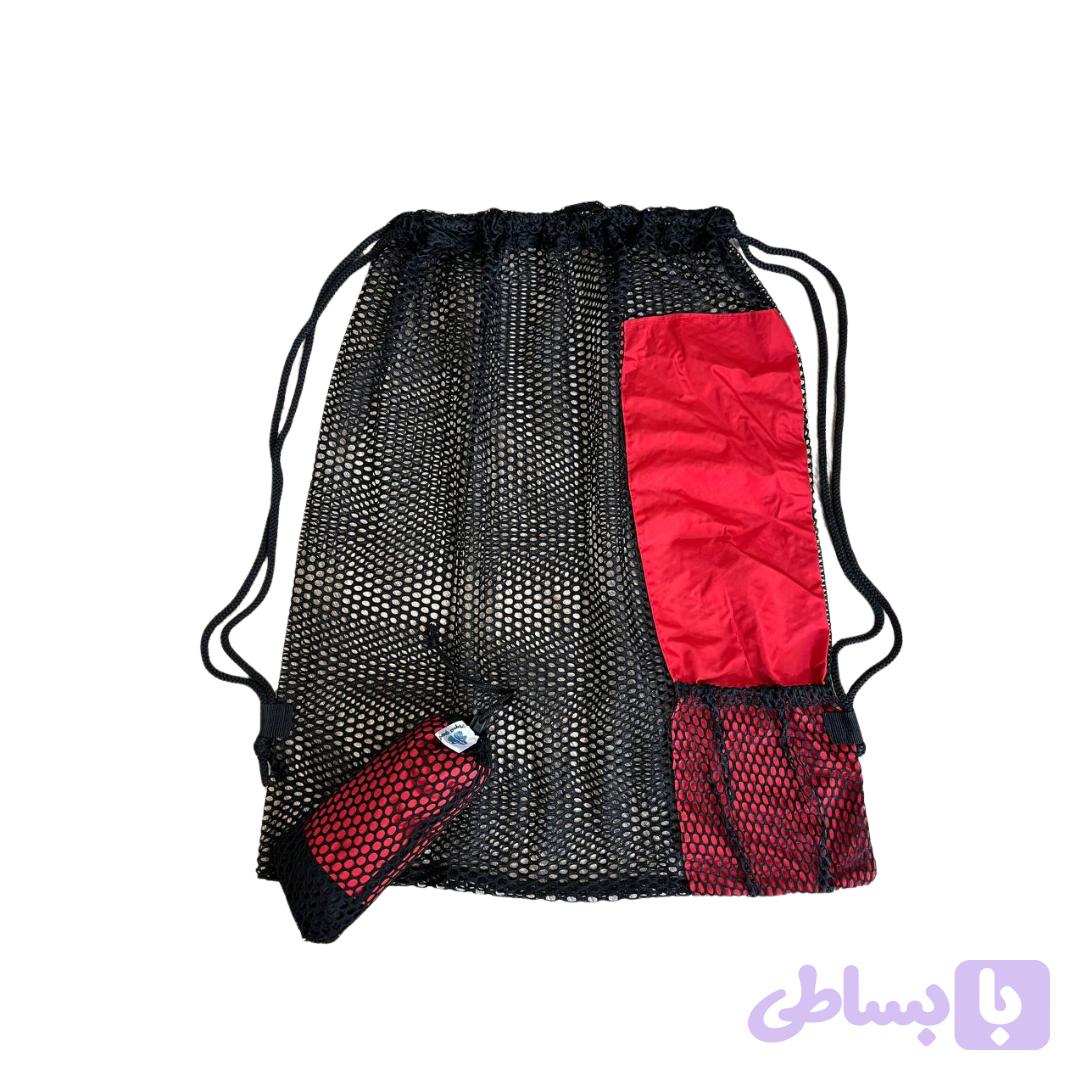 مشبگ شنا مشکی-قرمز