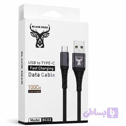 کابل تایپ سی بلک دیر مدل BC03 — تصویر 1