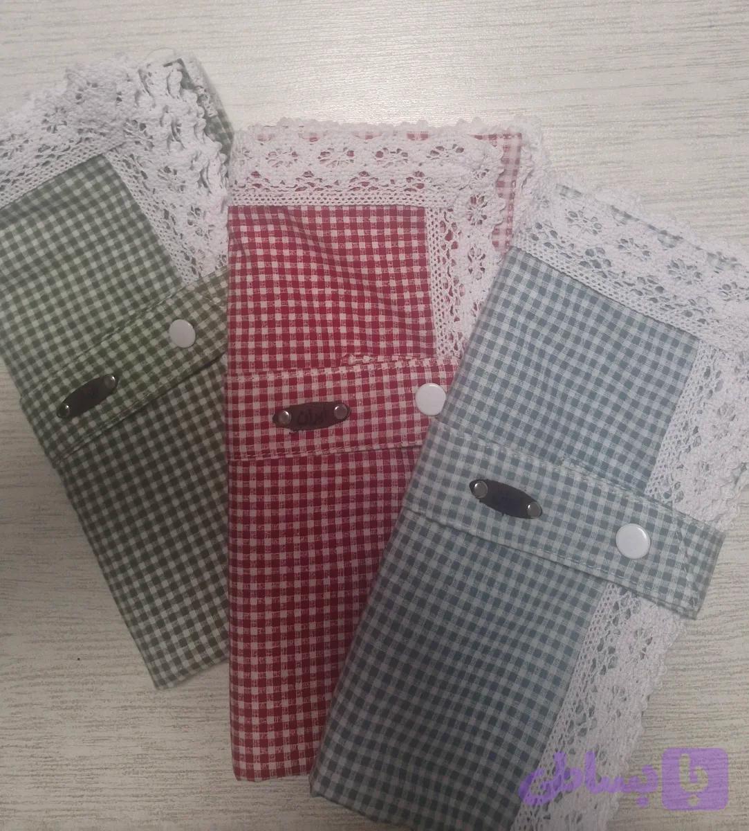 سفره پارچه ای کتان نخ چهارخانه
