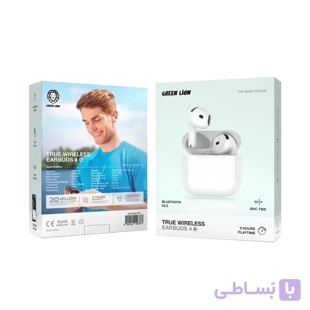هندزفری بلوتوث سری4 G1 گرین Green Lion True Wireless Earbuds 4 G1