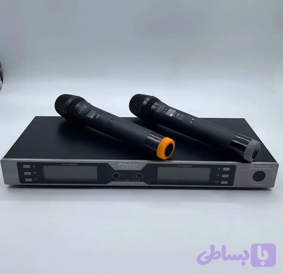 میکروفون بیسیم ۲کانال فونیکس مدل PH-15000 — تصویر 1