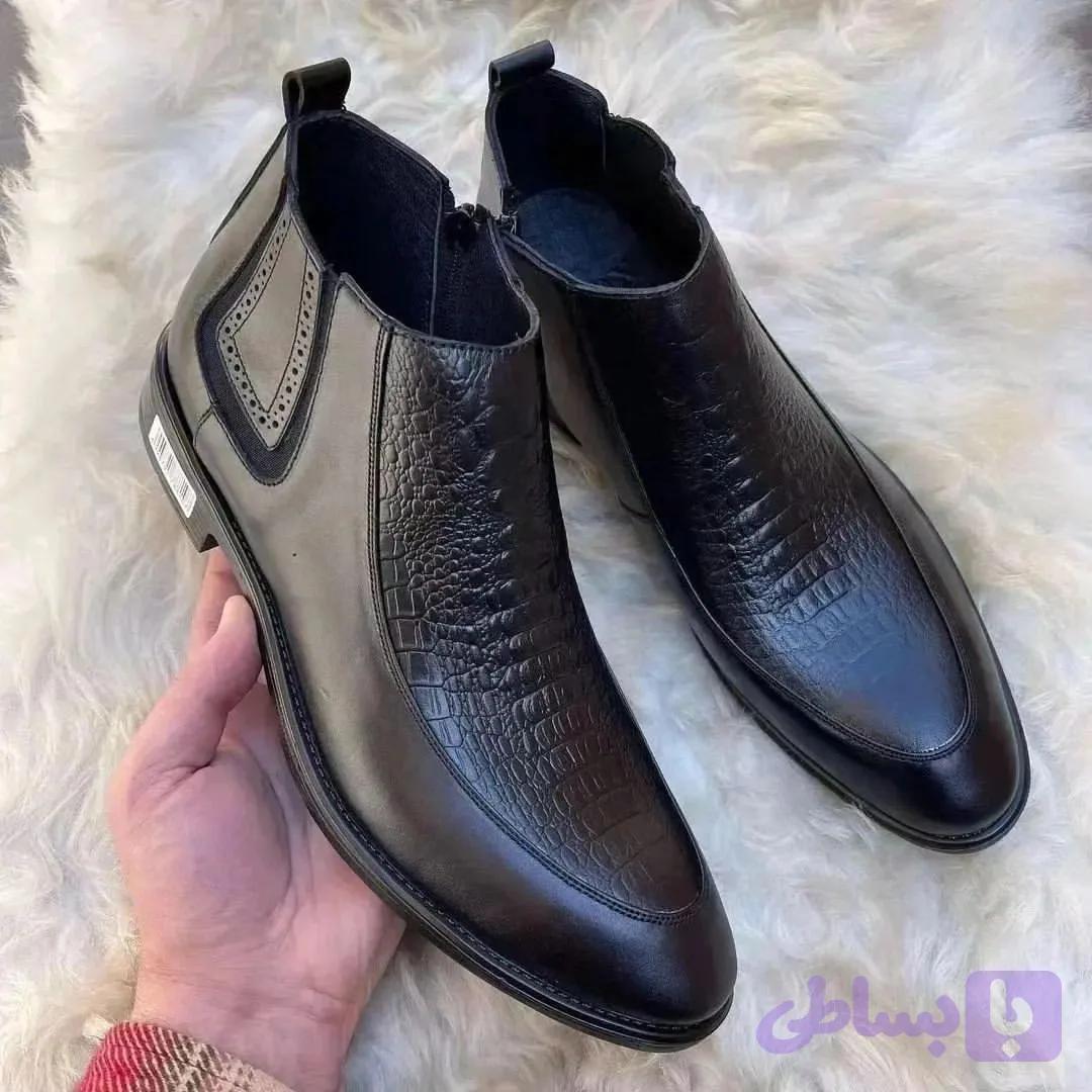 نیم بوت مردانه مدل ترجان ساعتی کرو
