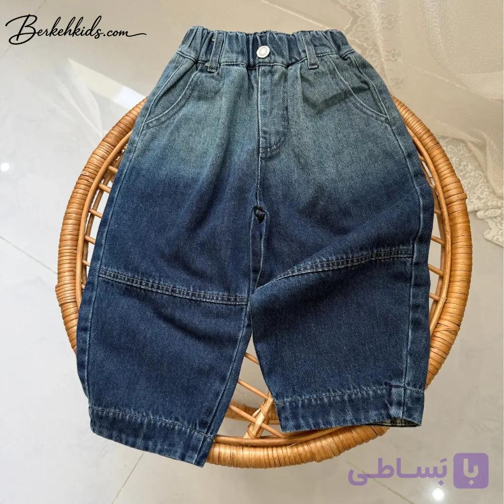شلوار جین بچگانه مام استایل پسرانه تینت‌دار وارداتی (۲ تا ۶ سال) کد bk403 — تصویر 1