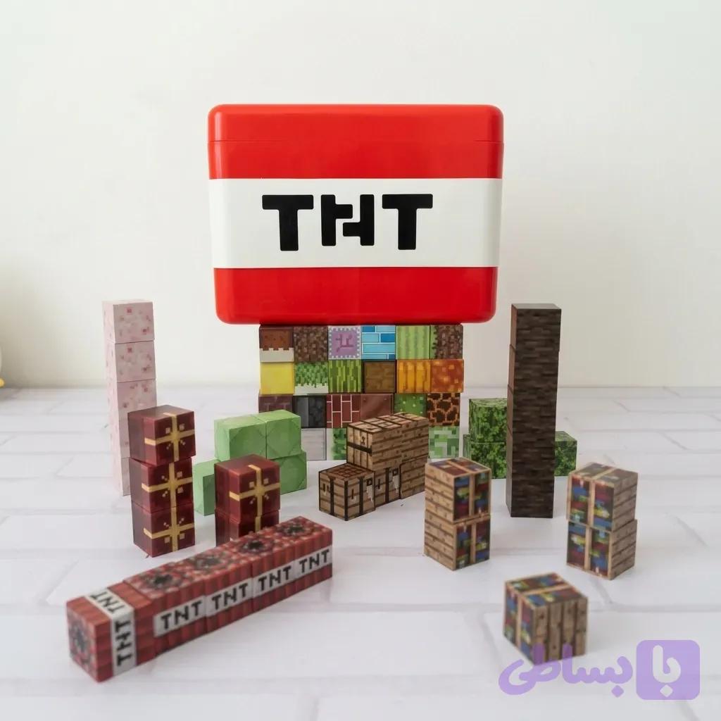 لگو مگنتی باکس tnt ماینکرفت 160 قطعه همراه 5 فیگور — تصویر 1