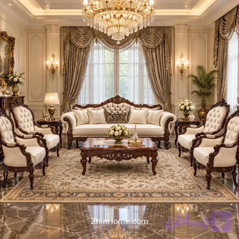 مبل ۹ نفره کلاسیک صبا