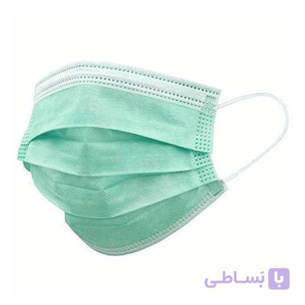 ماسک سه لایه پرستاری سبز 50 عددي — تصویر 1