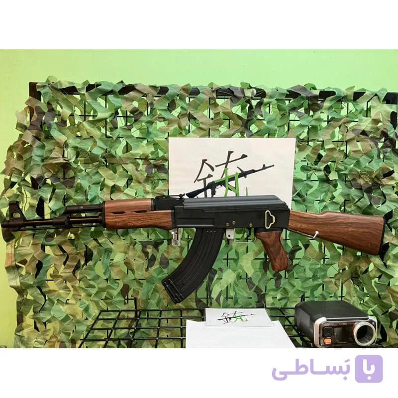 تفنگ تیر ژله ای کلاشینکف فلزی AK47 کلاش فوق حرفه ای (636A)