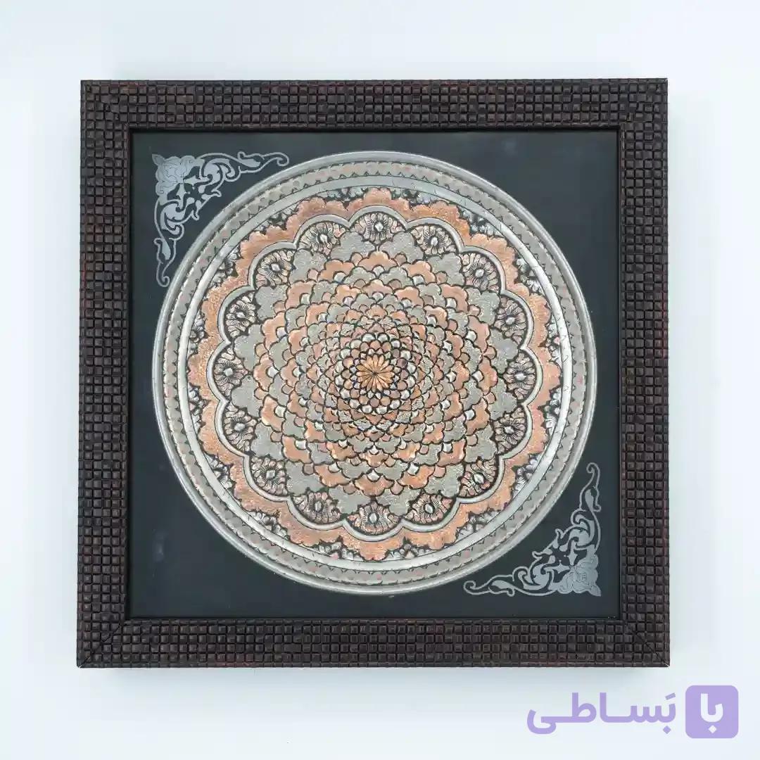 تابلو بشقاب قلم زنی مدل خورشیدی