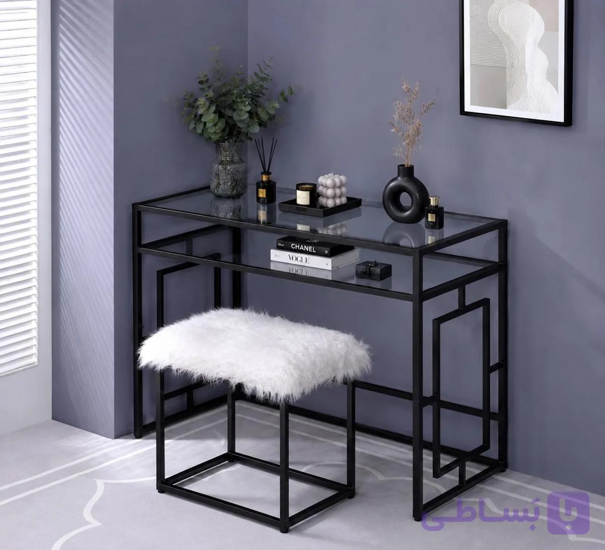 ست میز آرایش و پاف مدل K-753