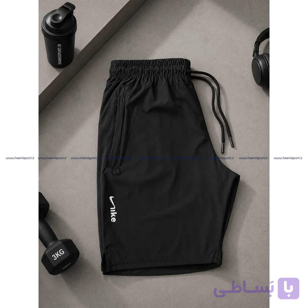 شلوارک آیرو بغل چاکدار نایکی — تصویر 1