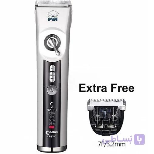 ماشین اصلاح حیوانات کودوس مدل cp-9700 به همراه تیغه یدک 3.2 میلی متر(گارانتی 18 ماهه باربد پت گستر) کد89 — تصویر 1