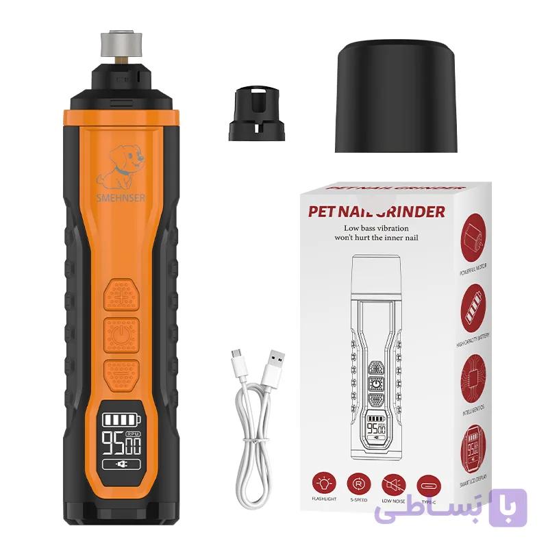 سوهان برقی شارژی ناخن حیوانات اسمنسر مدل  smehnser M9 کد 60 — تصویر 1