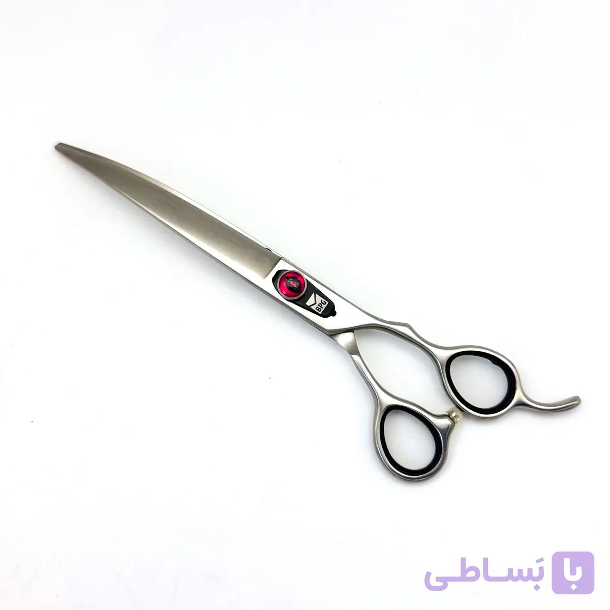 قیچی کات منحنی 7/5 اینچ برند باربد پت گستر ساخت ژاپن کد 81 — تصویر 1