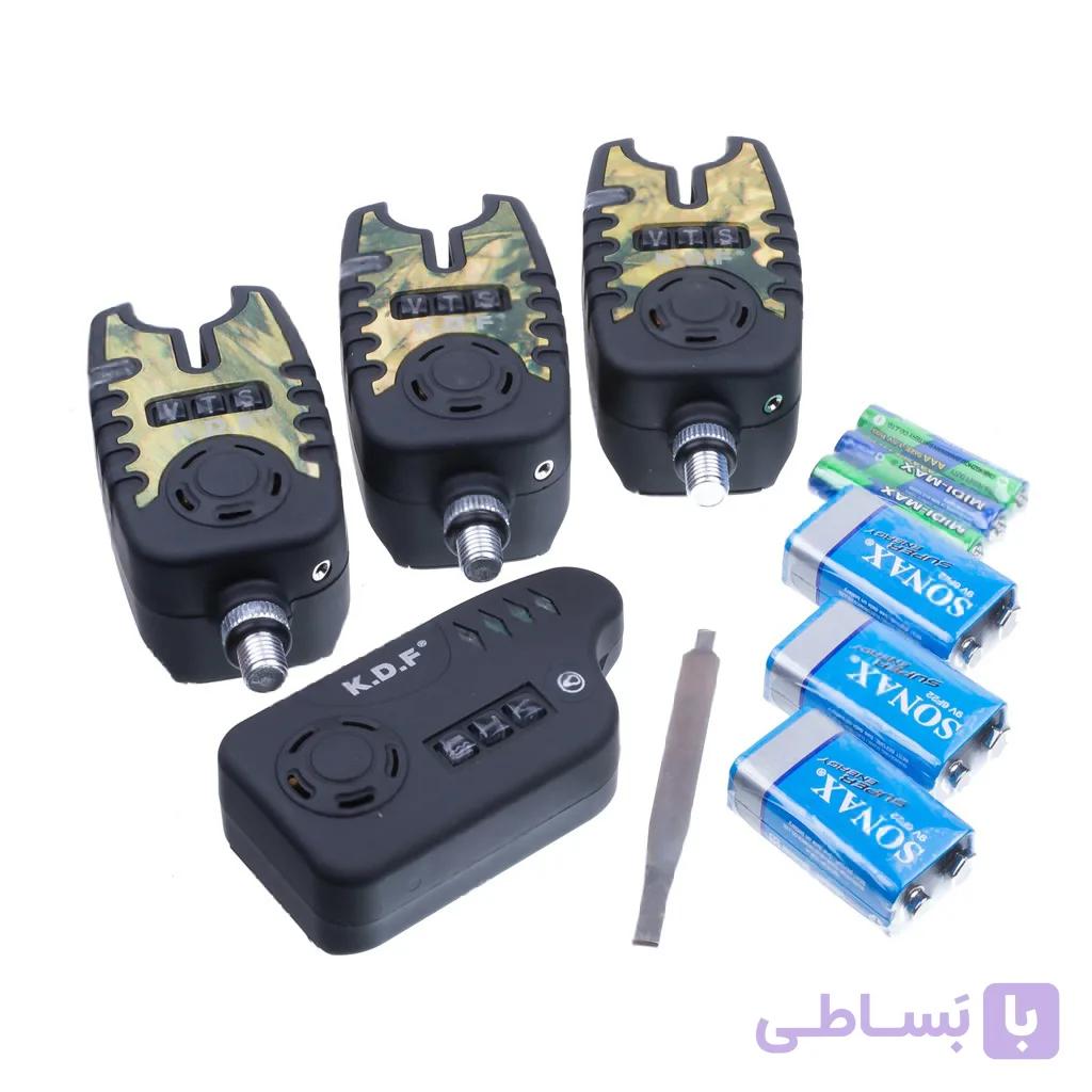بازر هشدار ماهیگیری کایدا مدل KDF LS-22 (ست ۳ عددی بازر + ۱ گیرنده وایرلس) — تصویر 1
