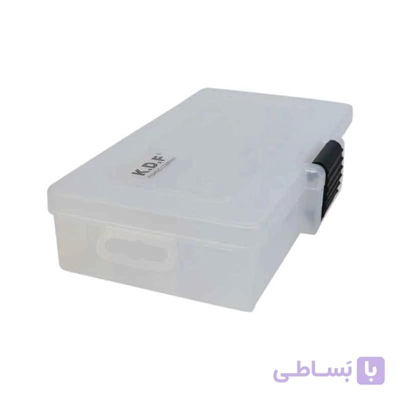 جعبه لوازم ماهیگیری شفاف کایدا مدل H409-132 با طراحی چندبخشی حرفه‌ای — تصویر 1