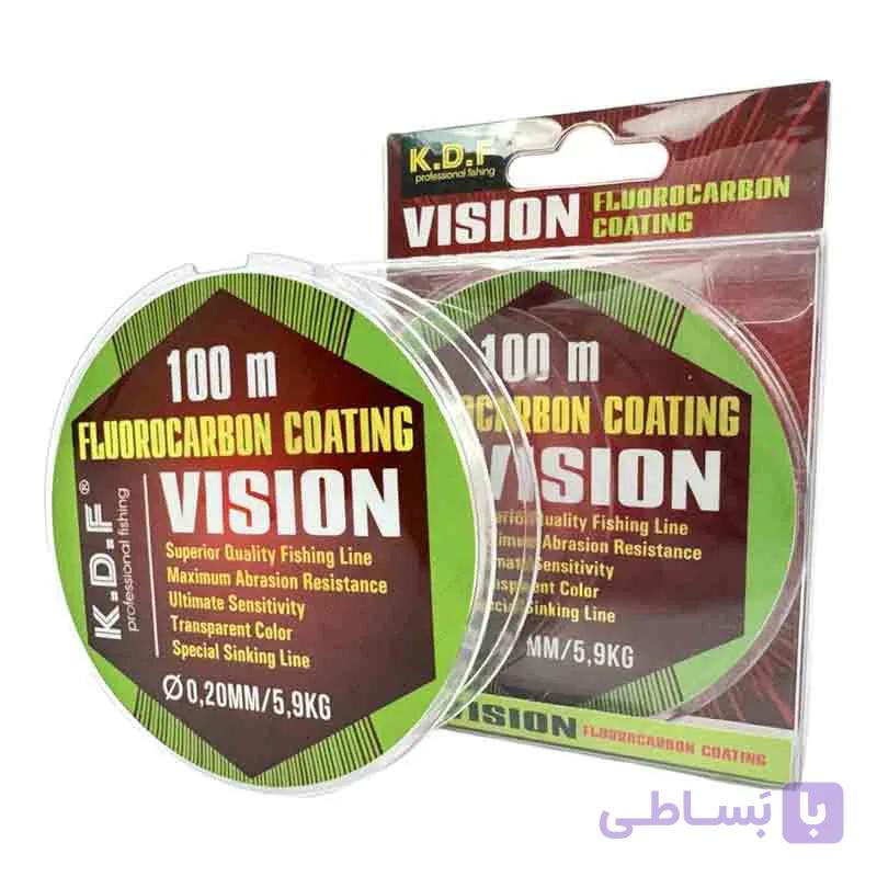 نخ ماهیگیری فلوروکربن کایدا KDF Vision Coating – طول 100 متر — تصویر 1