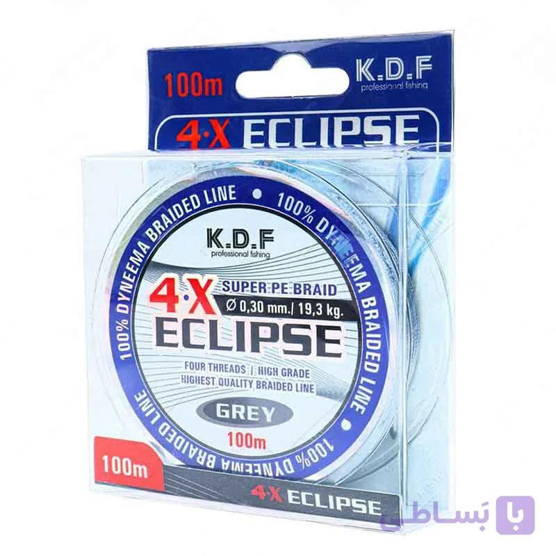 نخ ماهیگیری براید کایدا مدل KDF 4.X Eclipse خاکستری 100 متری — تصویر 1