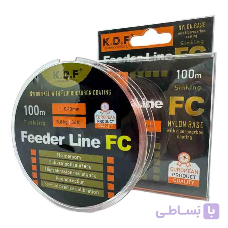 نخ ماهیگیری فلوروکربن K.D.F مدل Feeder Line FC – متراژ 100 متری — تصویر 1