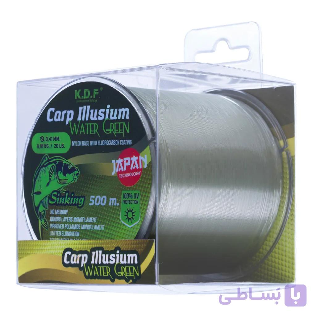 نخ ماهیگیری کپوری کایدا مدل Carp Illusium رنگ سبز آبی متراژ 500 متری — تصویر 1