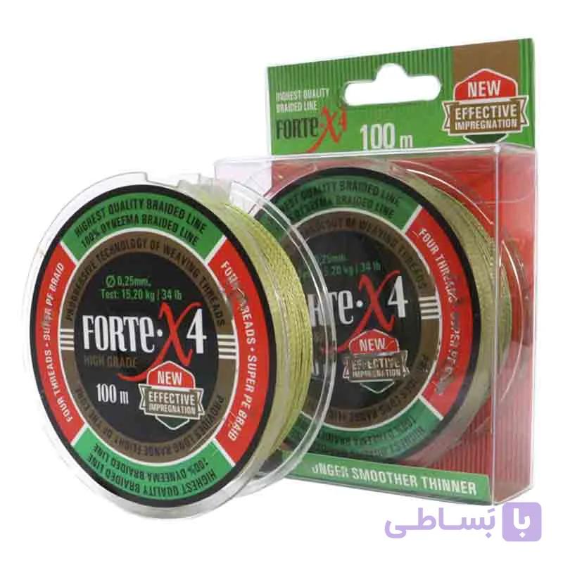 نخ ماهیگیری براید کایدا مدل KDF Forte X4 رنگ سبز 100 متری — تصویر 1