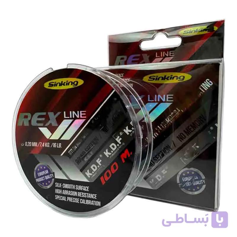 نخ ماهیگیری فلوروکربن K.D.F مدل Rex Line کایدا – طول 100 متر — تصویر 1