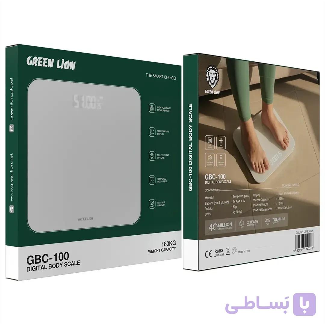 ترازو دیجیتال گرین لاین Green Lion GBC-100 با ظرفیت ۱۸۰ کیلوگرم — تصویر 1