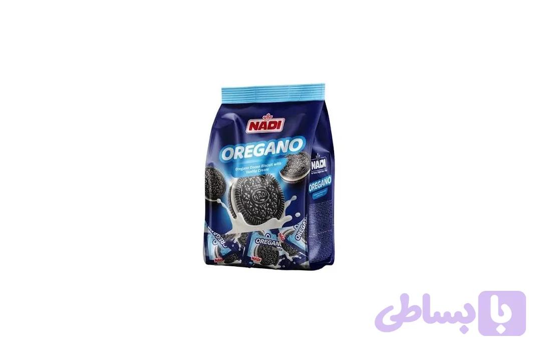 بیسکویت کاکائویی کرم دار OREGANO وانیلی نادی