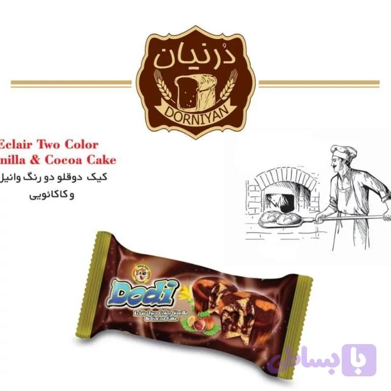 کیک دوقلوی مغزدار کاکائویی وانیلی درنیان 36عددی — تصویر 1