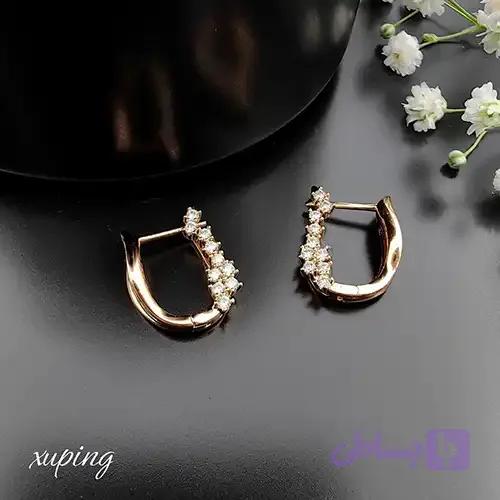 گوشواره طرح برگ ژوپینگ