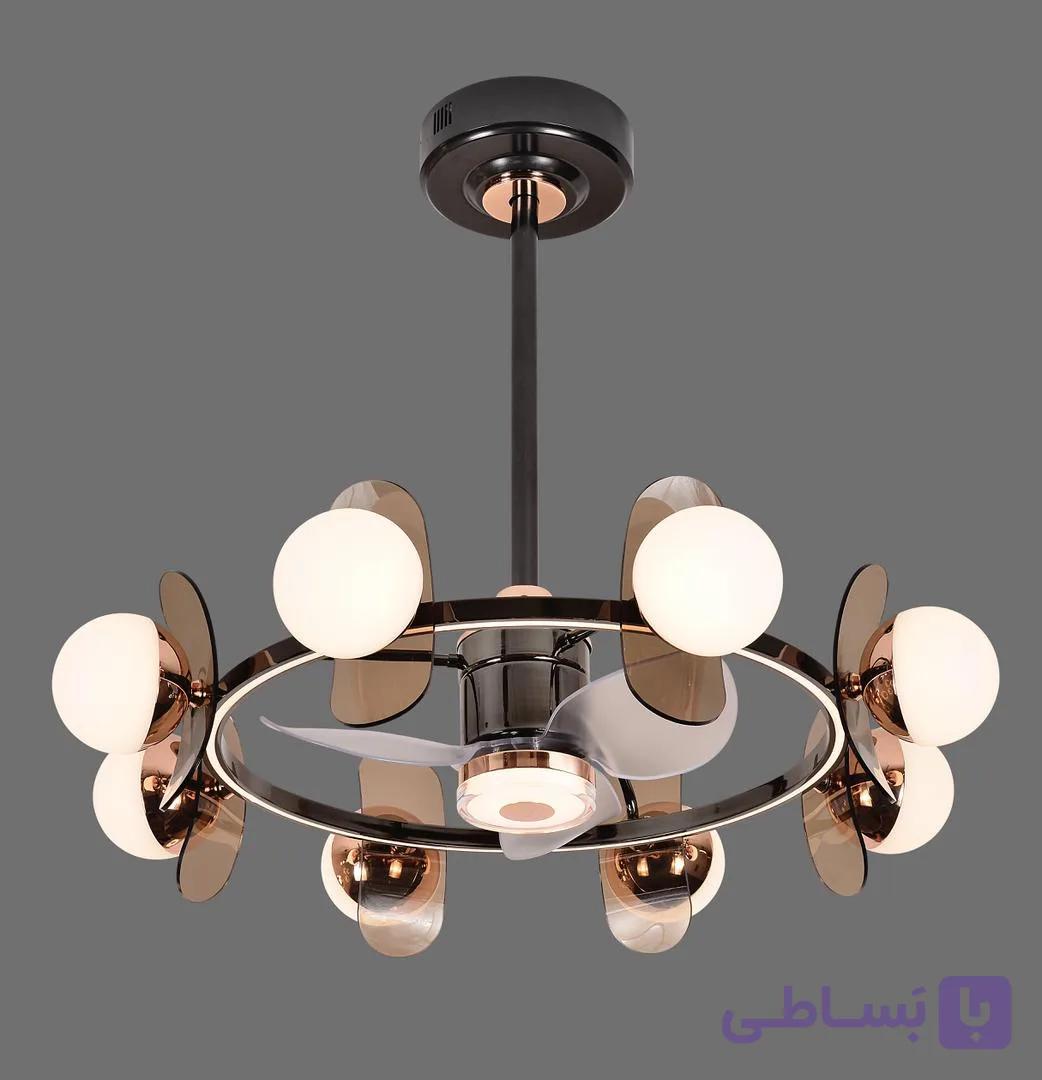 پنکه سقفی لوستر دار مدل8519