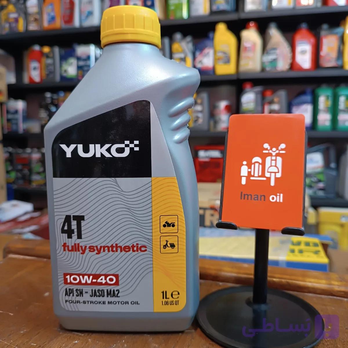 روغن موتورسیکلت یوکو YUKO 10W40 SN 1L MA2 Full Syn — تصویر 1