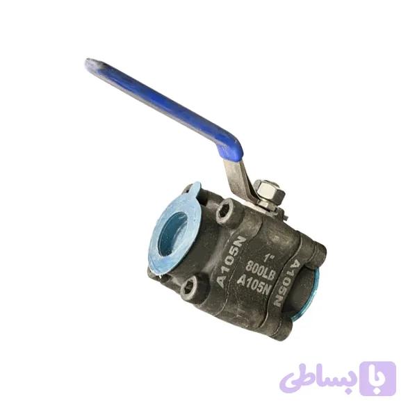 شیر دسته گازی فولادی دنده ای 1 اینچ – کلاس 800 — تصویر 1