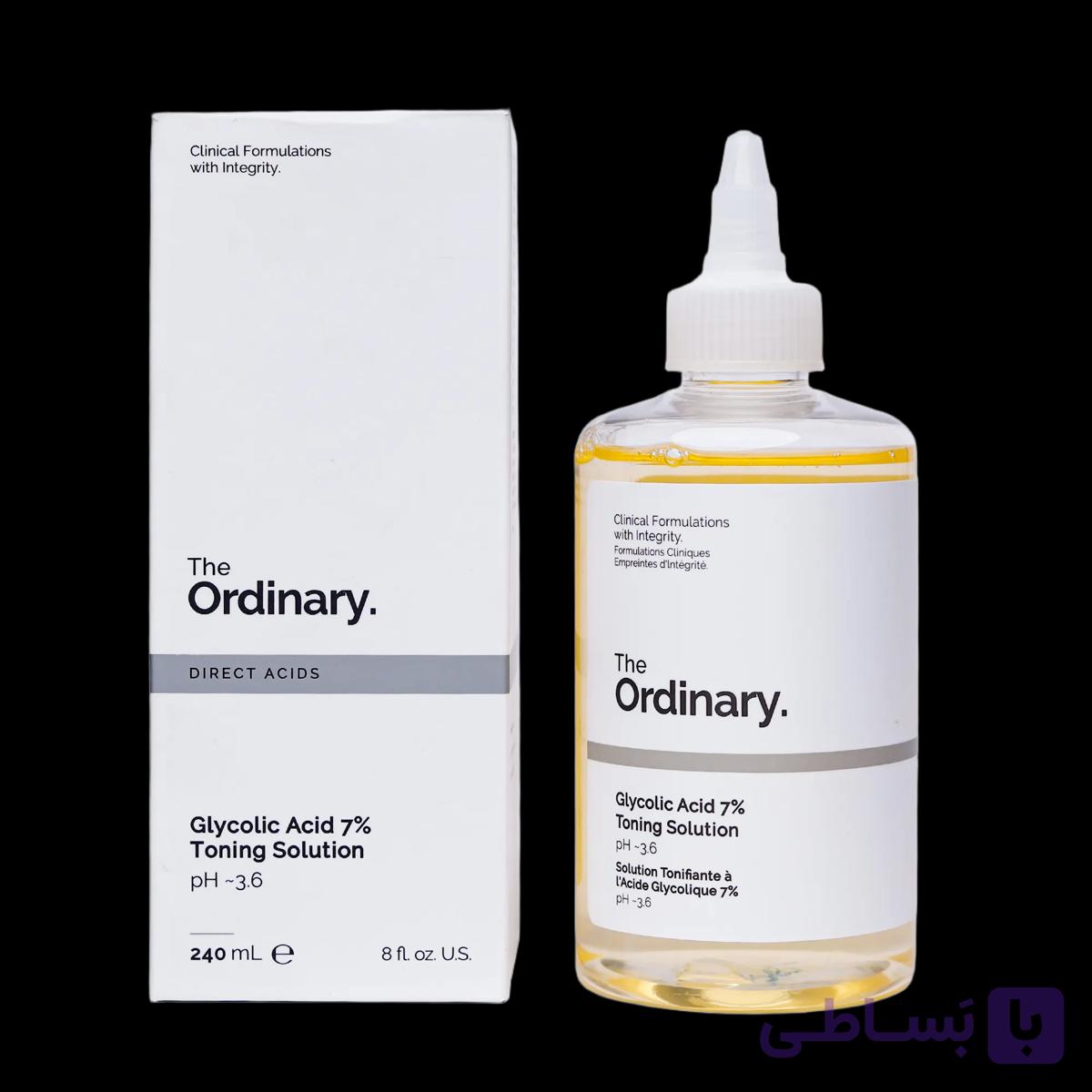 تونر گلیکولیک اسید 7% اوردینری مدل Glycolic Acid 7% Toning Solution حجم 240 میلی لیتر