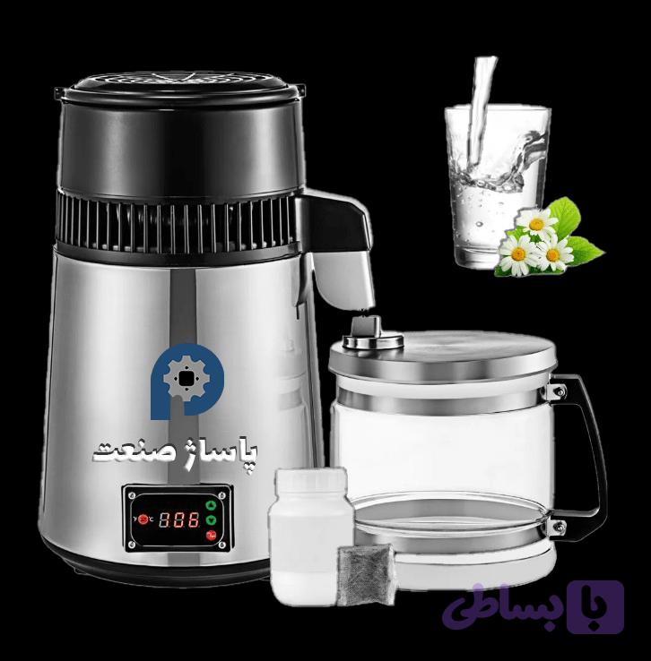 دستگاه عرق گیری ، تقطیر و گلاب گیری برقی 4لیتری دیجیتال برند پاساژ صنعت مدل PS-DTL-004+سه ماه گارانتی