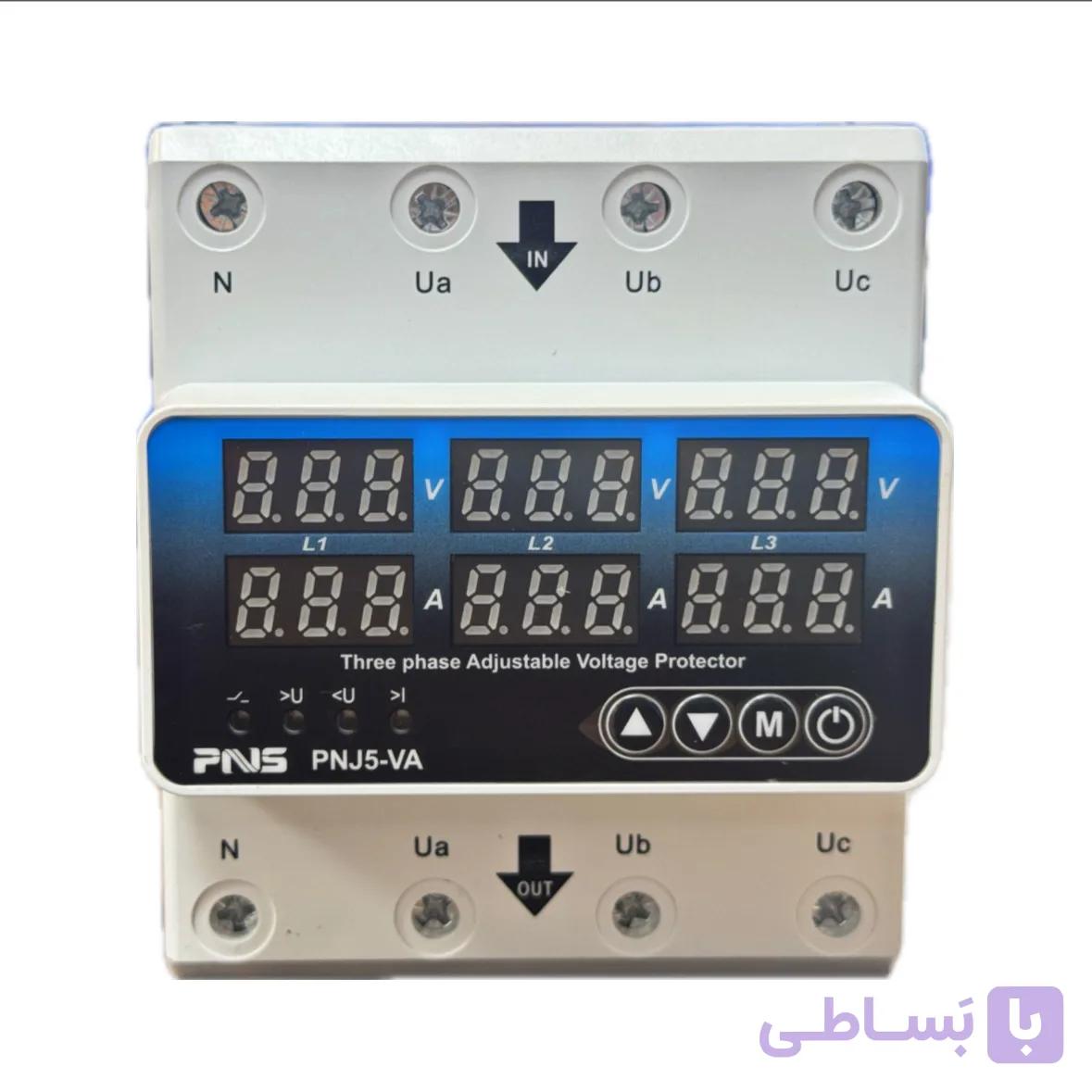 محافظ ولتاژ جریان سه فاز 80 آمپر PNS — تصویر 1