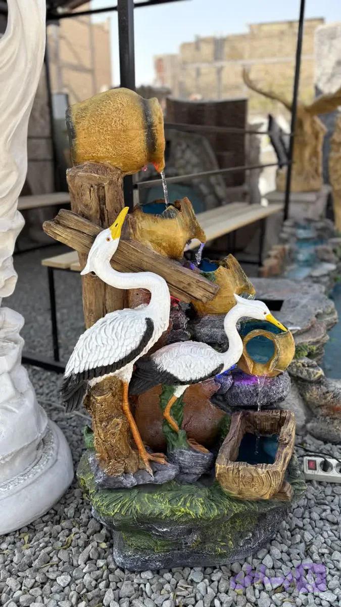 آبنما فایبرگلاس مدل کوزه و اردک — تصویر 1