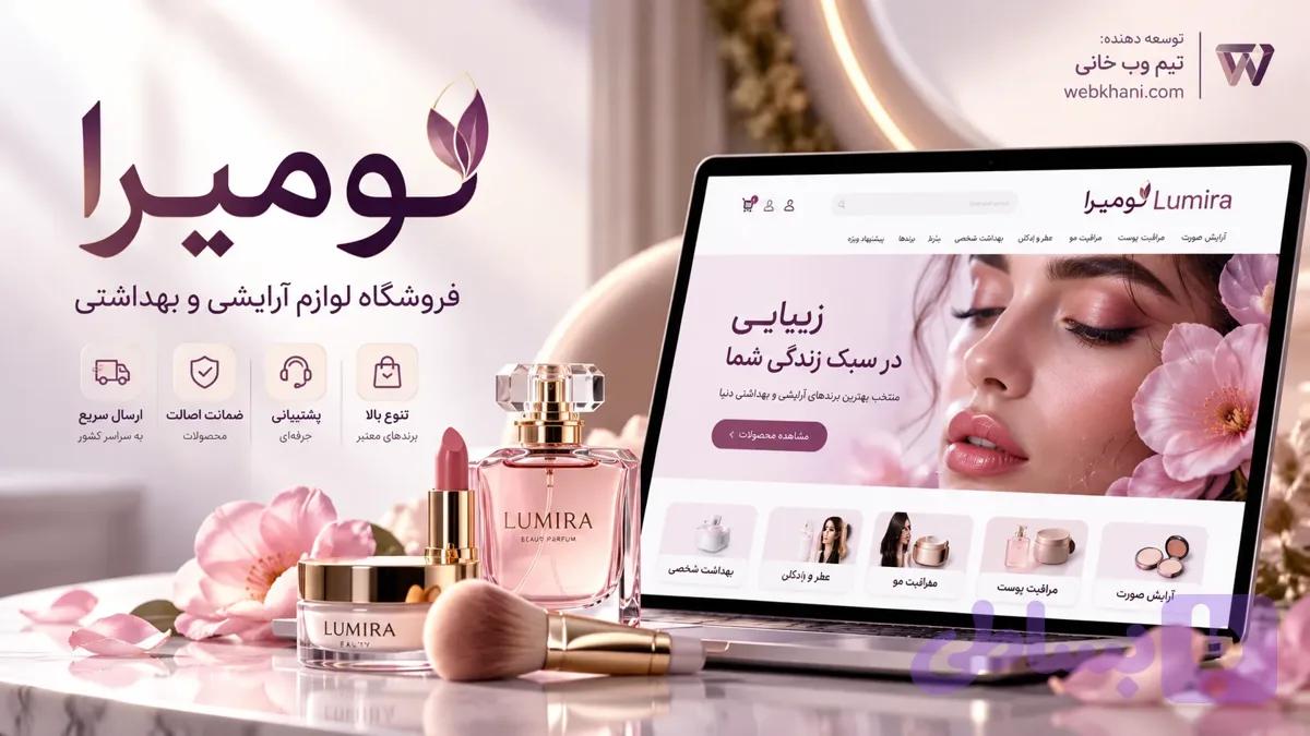 سایت لوازم آرایش وردپرس | قالب فروشگاهی لومیرا با ووکامرس