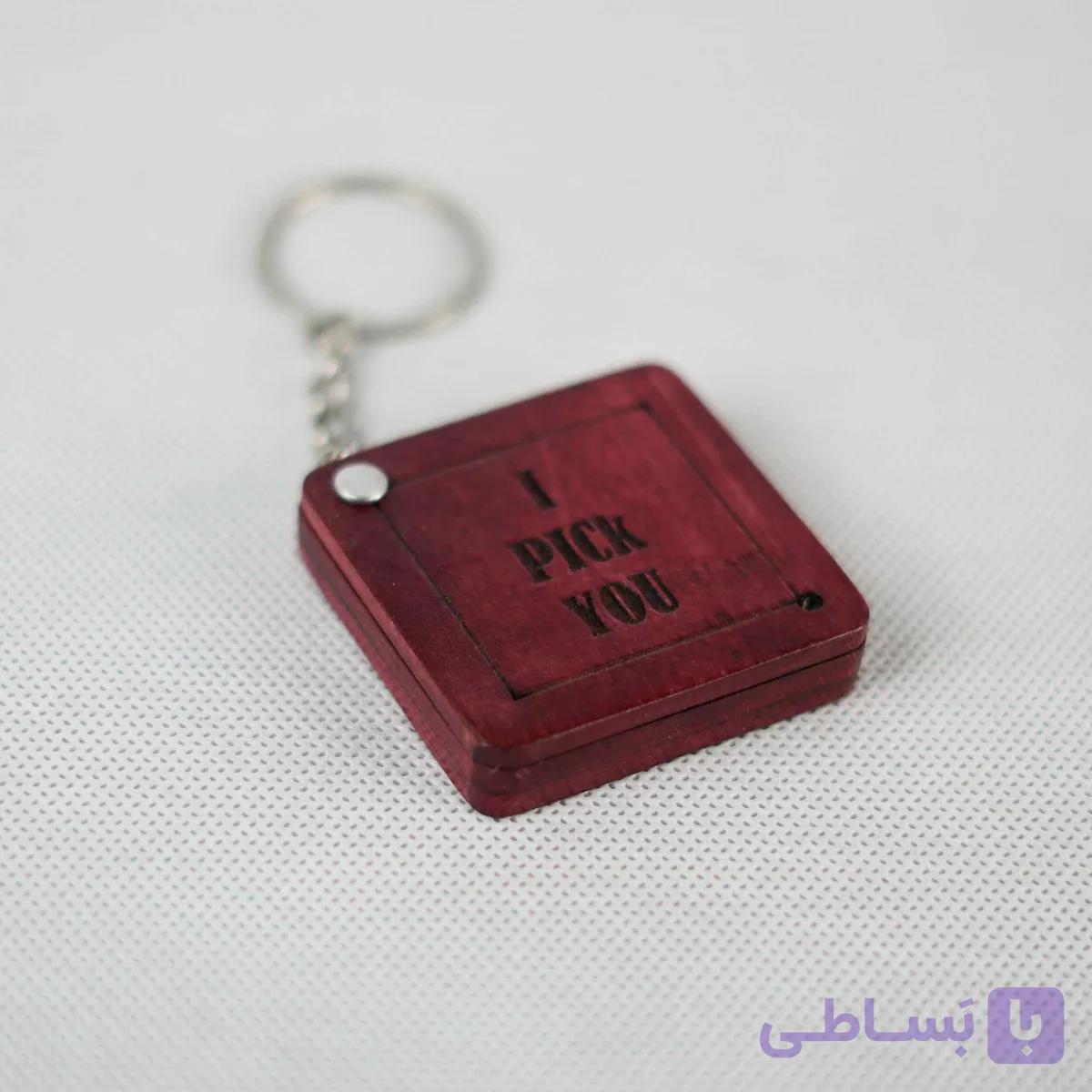جعبه پیک چوبی طرح پیک زرشکی — تصویر 1