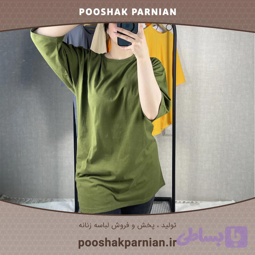 تیشرت لانگ ساده 00201016 — تصویر 1