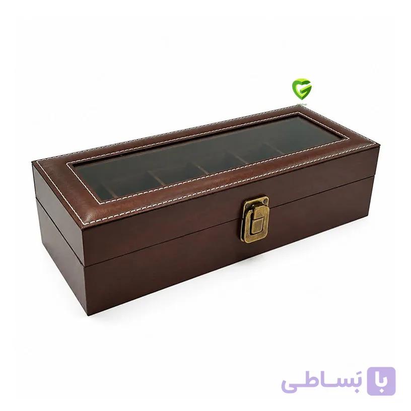 جعبه ساعت قهو‌ه‌ای کد2618 — تصویر 1