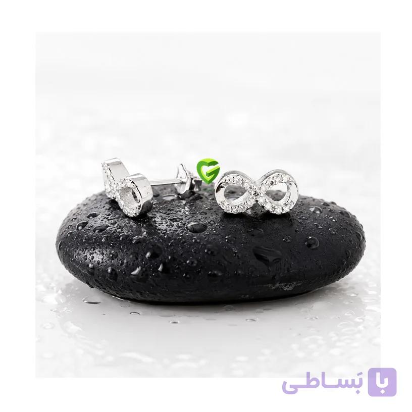 گوشواره نقره نهایت2 کد2575