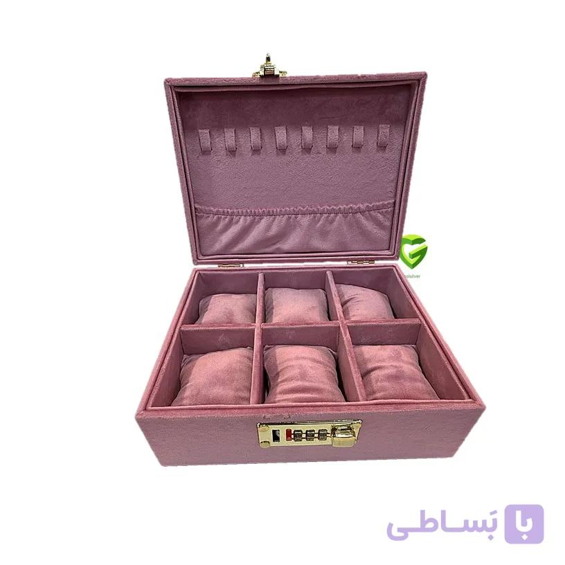 جعبه ساعت صورتی کد2574 — تصویر 1