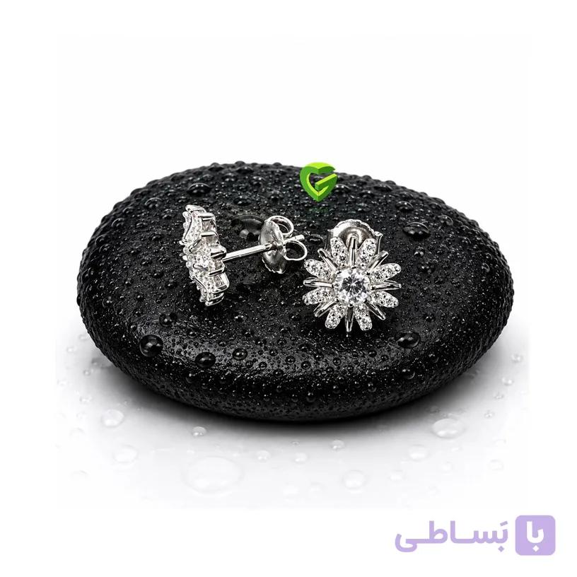 گوشواره نقره گل1 کد2568